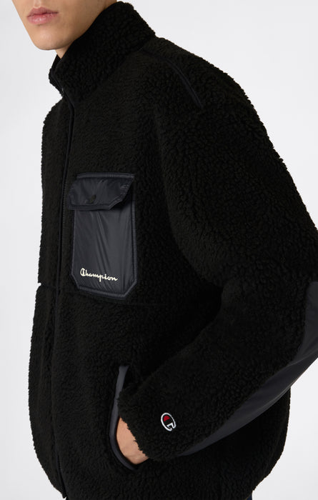 Giacca Polar Teddy con Zip Intera da Uomo