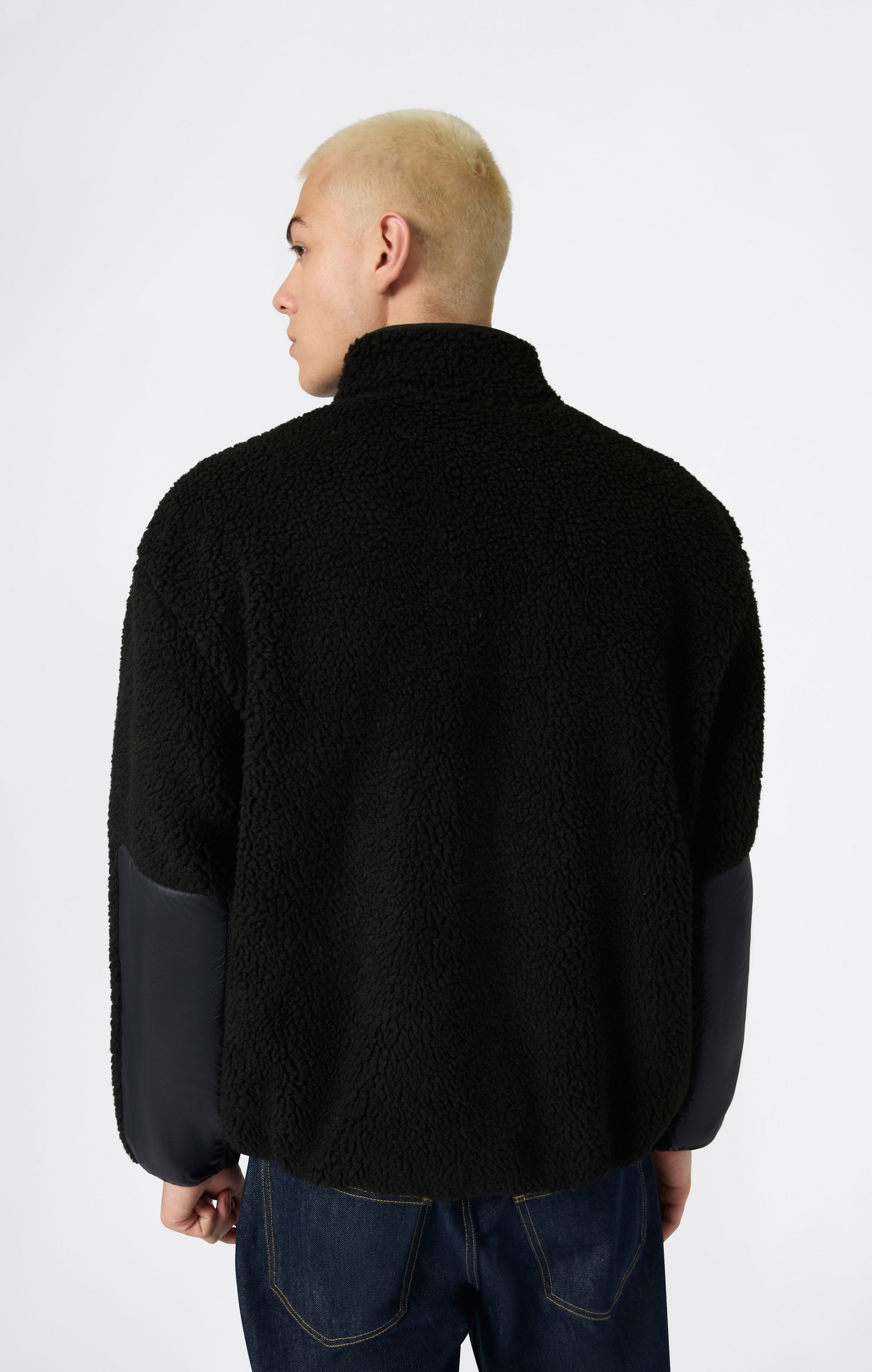 Giacca Polar Teddy con Zip Intera da Uomo