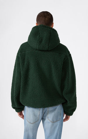 Men’s Full Zip Polar Teddy Hooded Jacket