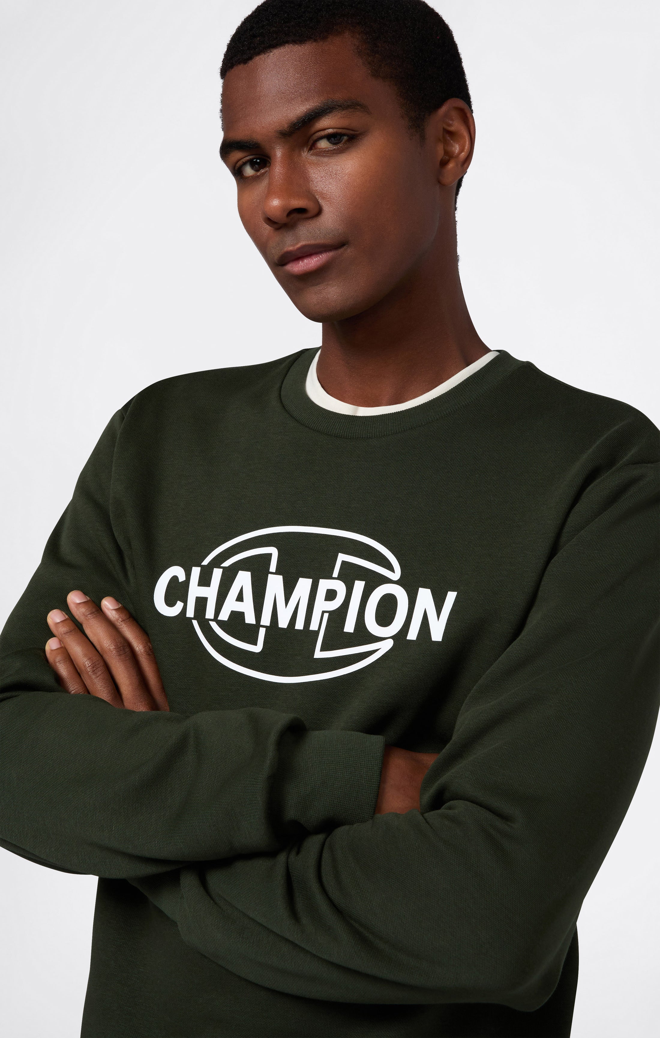 Sweat Col Rond pour Homme avec Graphismes et intérieur gratté