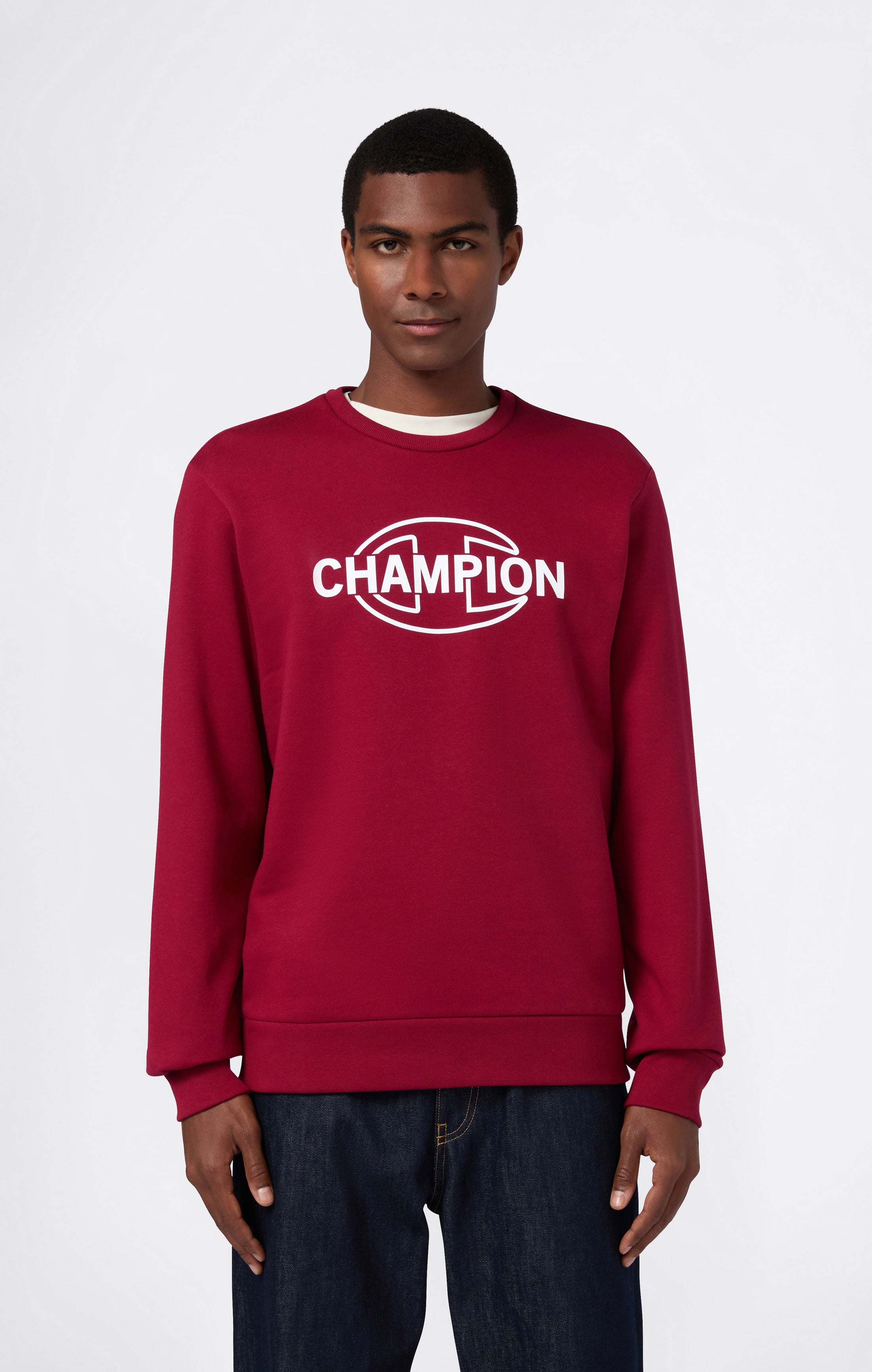 Sweat Col Rond pour Homme avec Graphismes et intérieur gratté