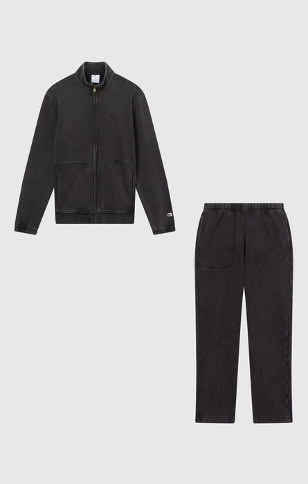 Tuta Full Zip da Uomo Icons Effetto slavato con interno felpato