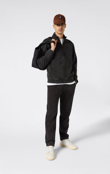 Men’s Fleece Full Zip Suit Washed Icons