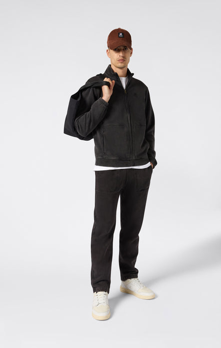 Men’s Fleece Full Zip Suit Washed Icons