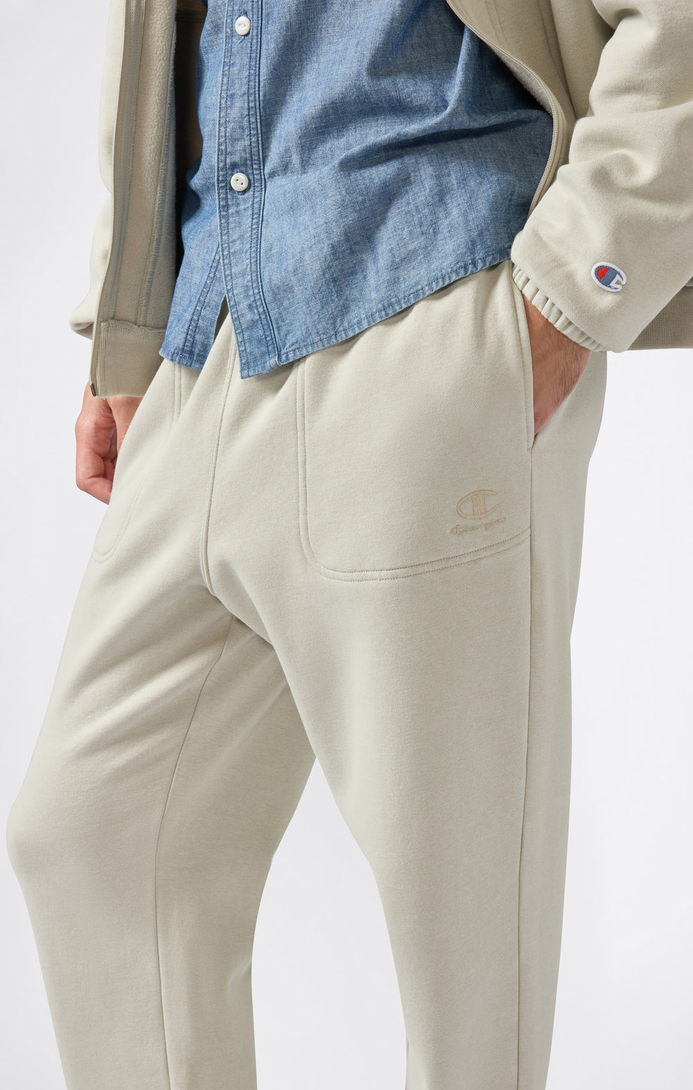 Ensemble Zippé Intégral pour Homme Icons Effet délavé avec intérieur gratté