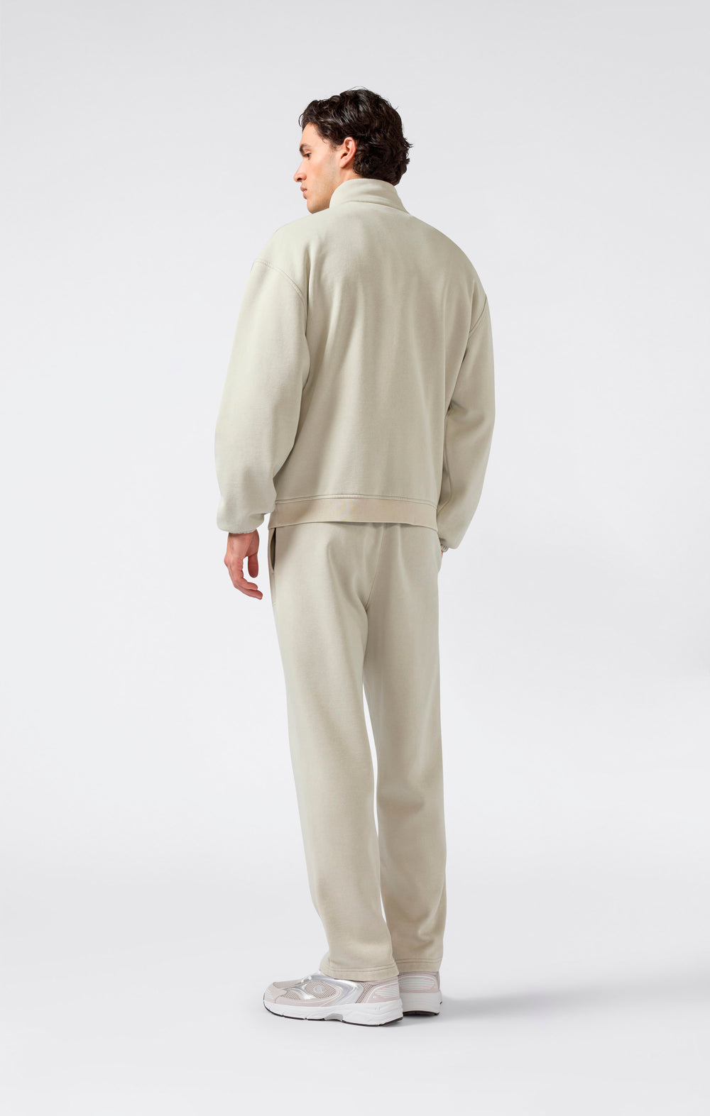 Men’s Fleece Full Zip Suit Washed Icons