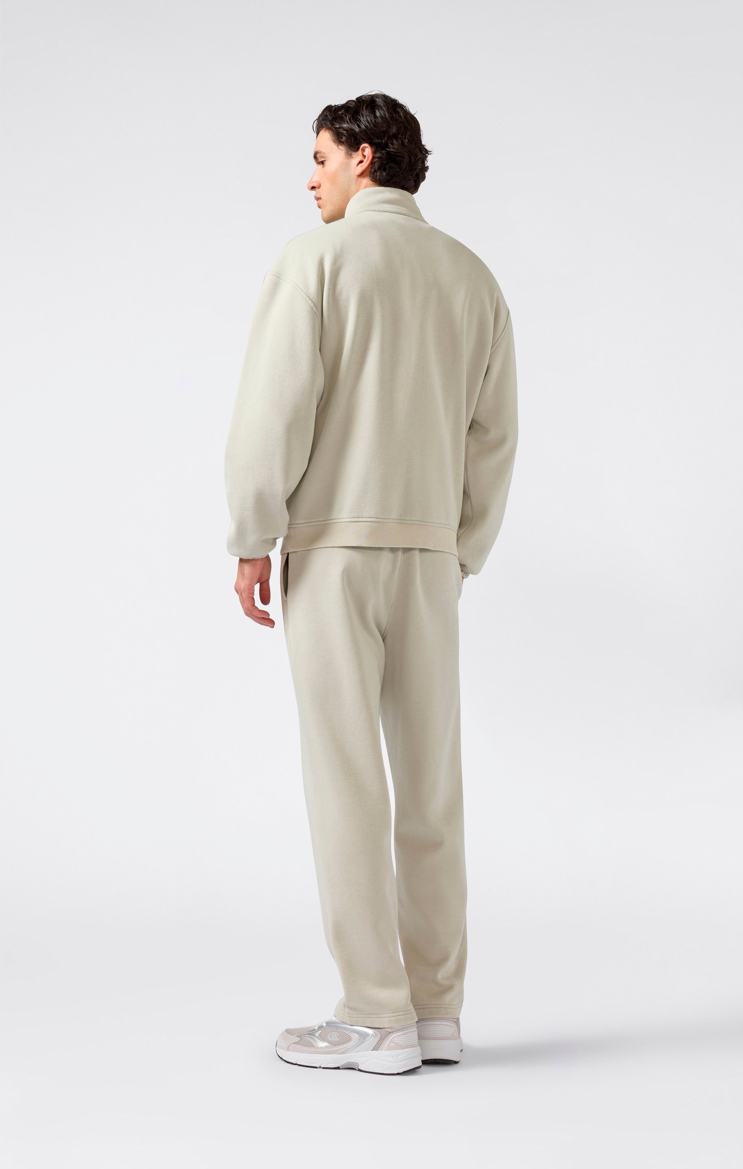 Trainingsanzug mit Reißverschluss für Herren Icons im Washed-Look mit angerautem Innenmaterial