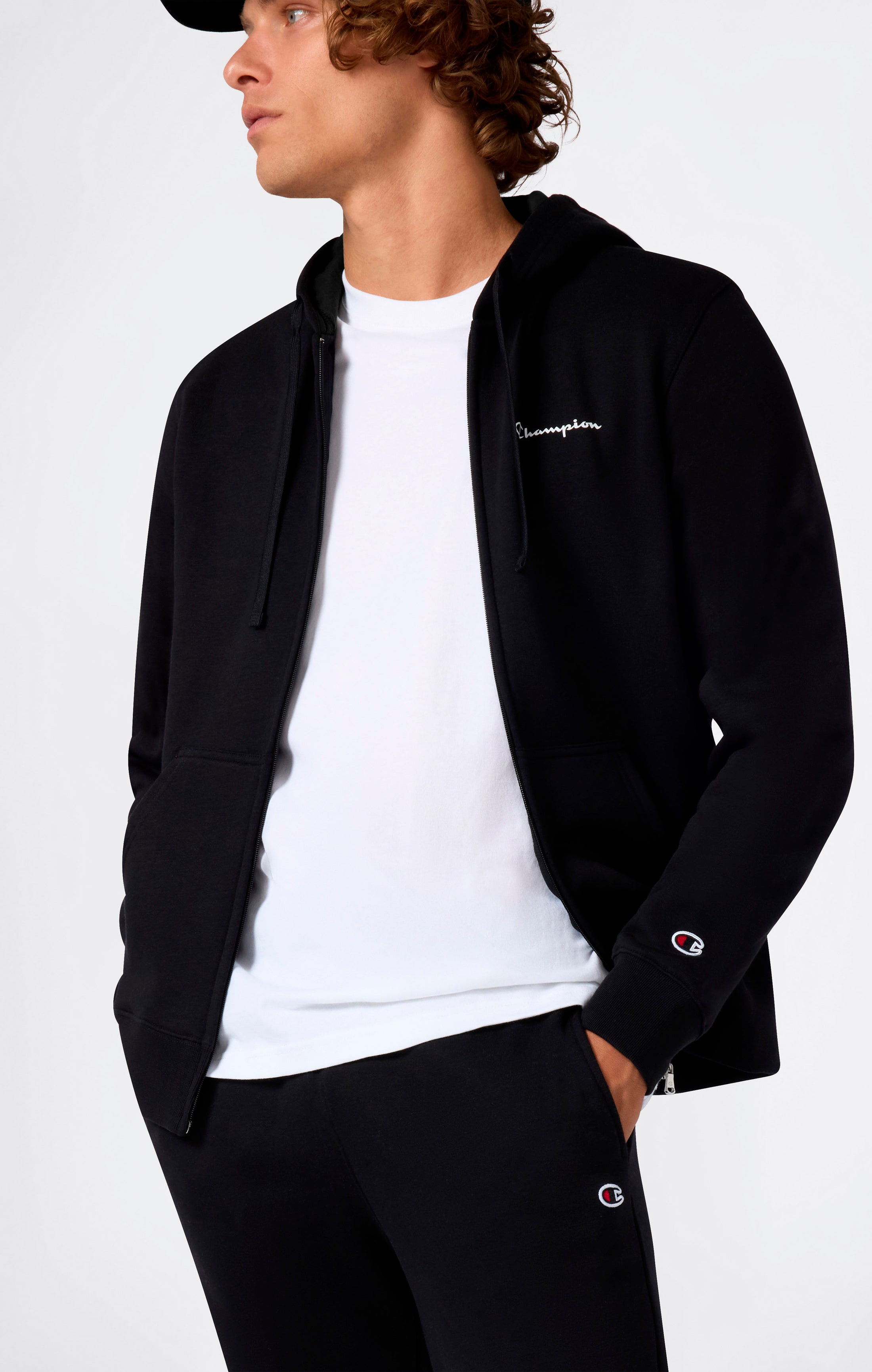Conjunto con Capucha y Cremallera Completa para Hombre con interior afelpado