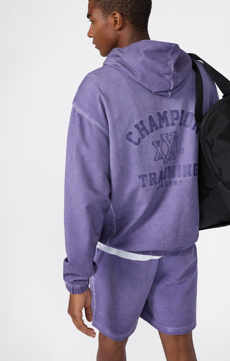 Herren Hoodie Mit Voller Reißverschluss Und Brusttasche Mit Reißverschluss Im Washed Look