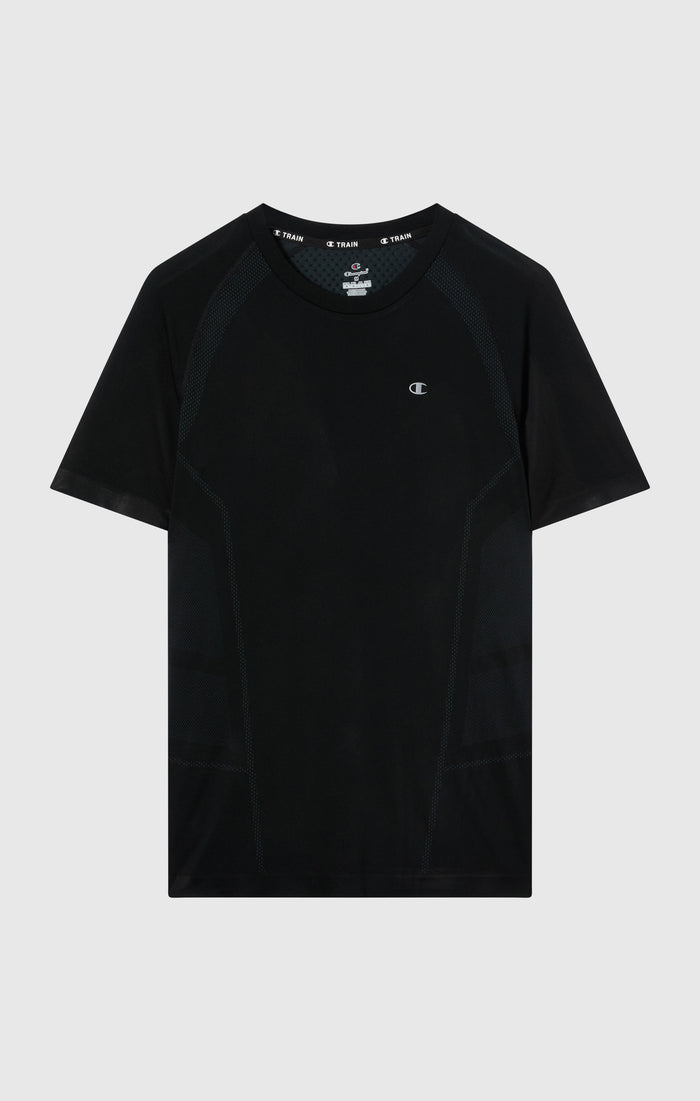 T-shirt Seamless pour homme avec panneau arrière respirant Quick Dry