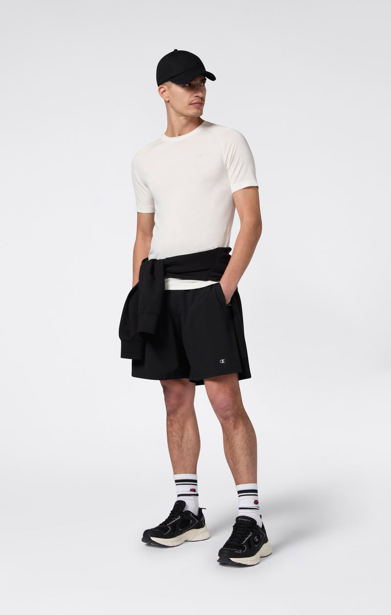 T-shirt Seamless pour homme avec panneau arrière respirant Quick Dry