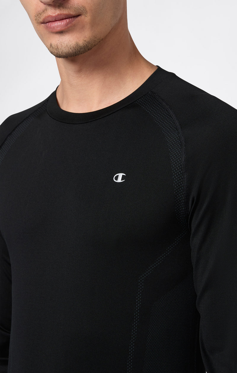 T-Shirt Seamless a Manica Lunga Da Uomo Quick Dry