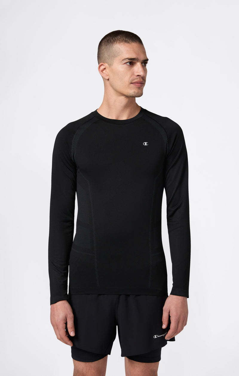 T-Shirt Seamless a Manica Lunga Da Uomo Quick Dry