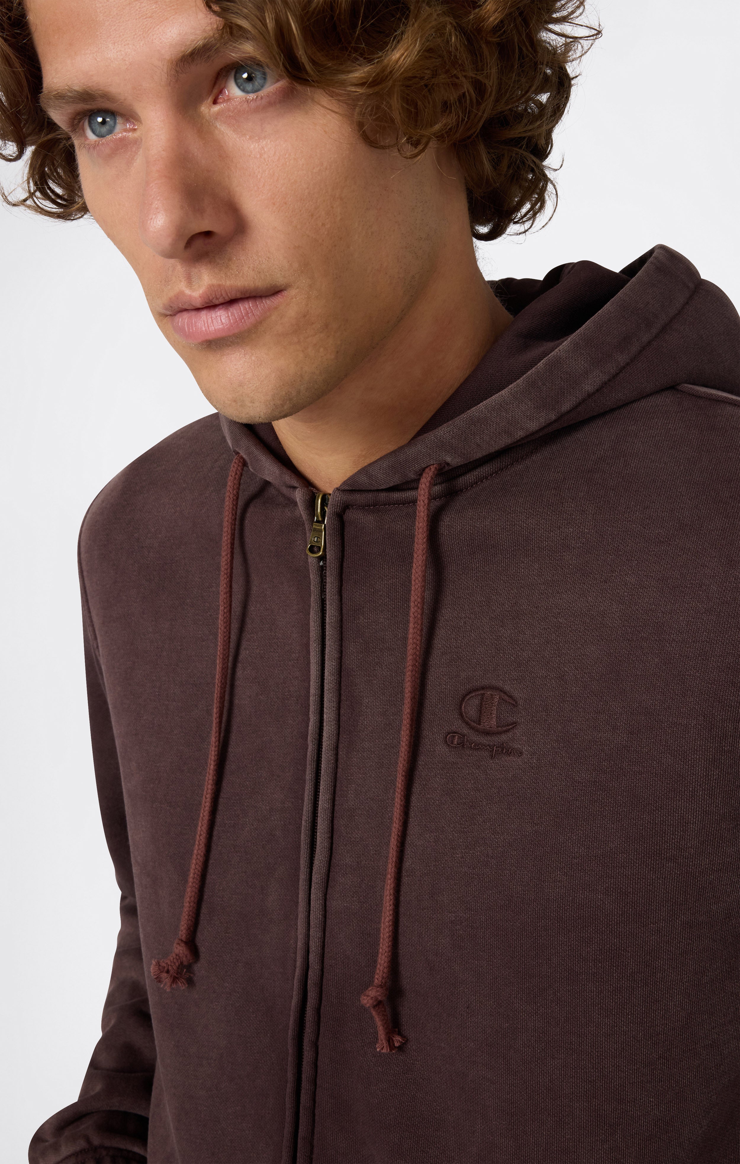 Men’s Washed Fleece Full Zip Hoodie Icons