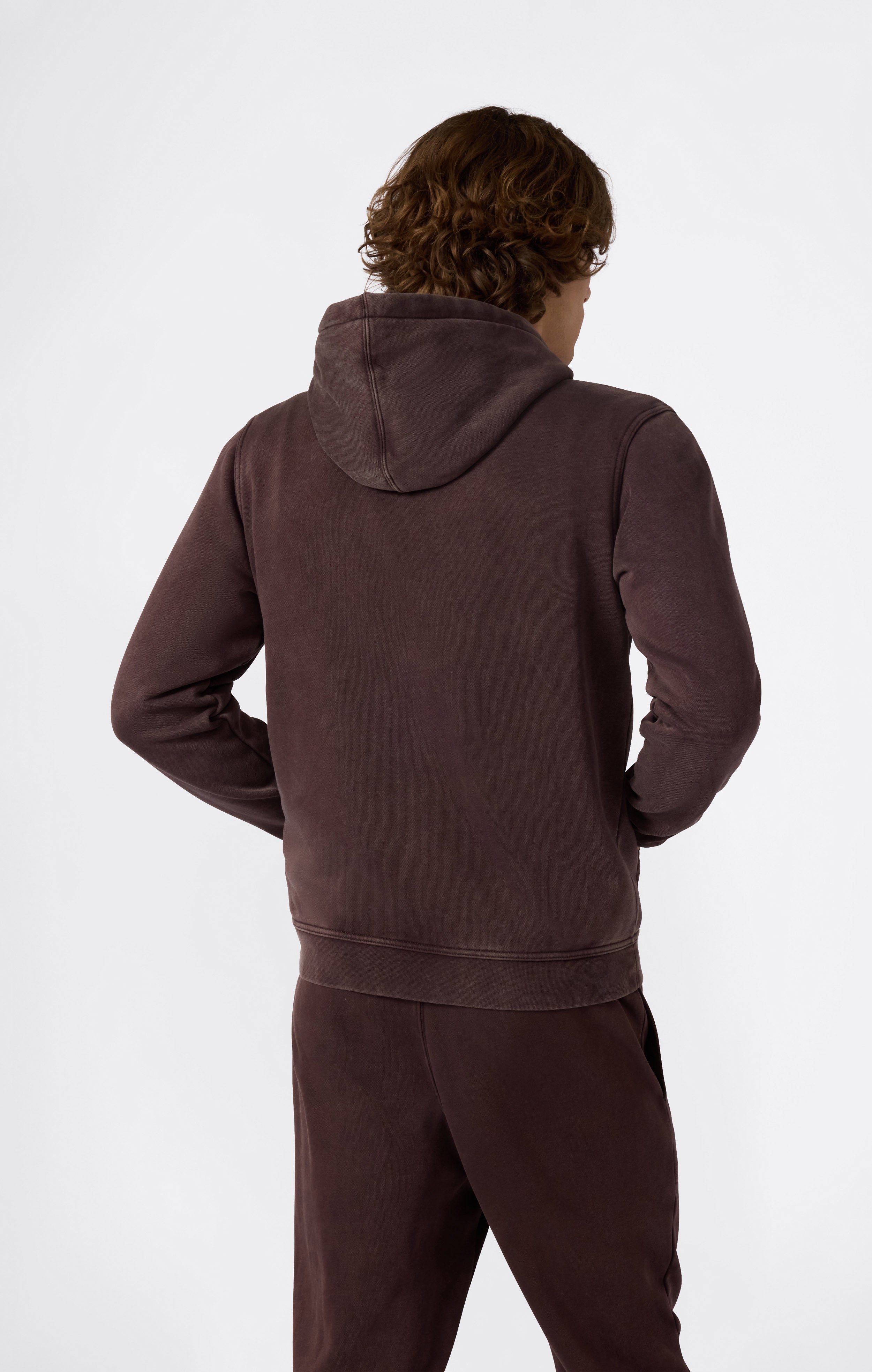 Men’s Washed Fleece Full Zip Hoodie Icons