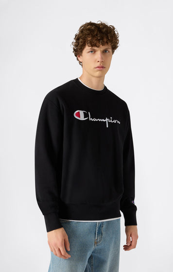 Felpa Girocollo da Uomo Reverse Weave