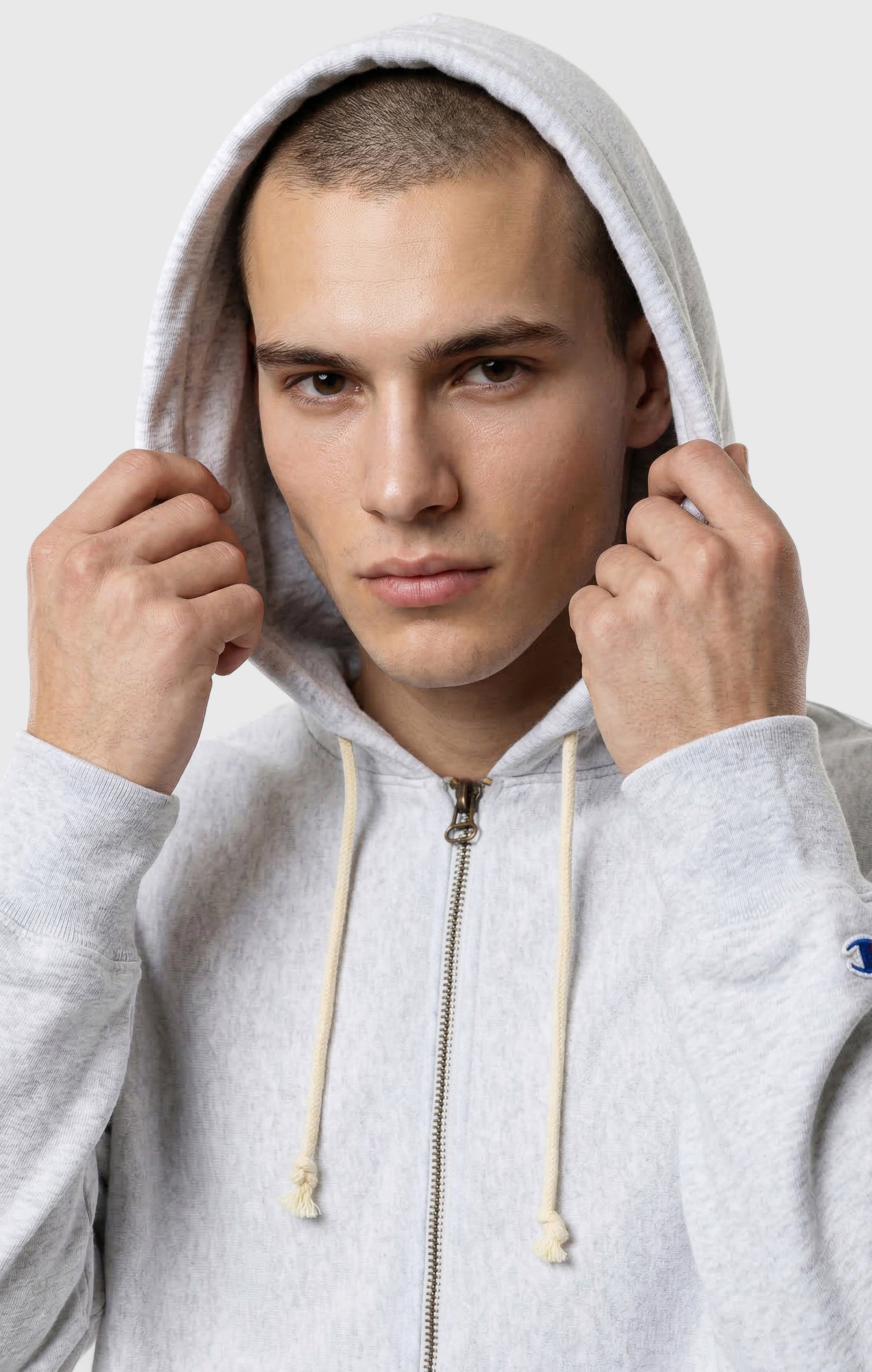 Men’s Full Zip Hoodie Sweatshirt Reverse Weave