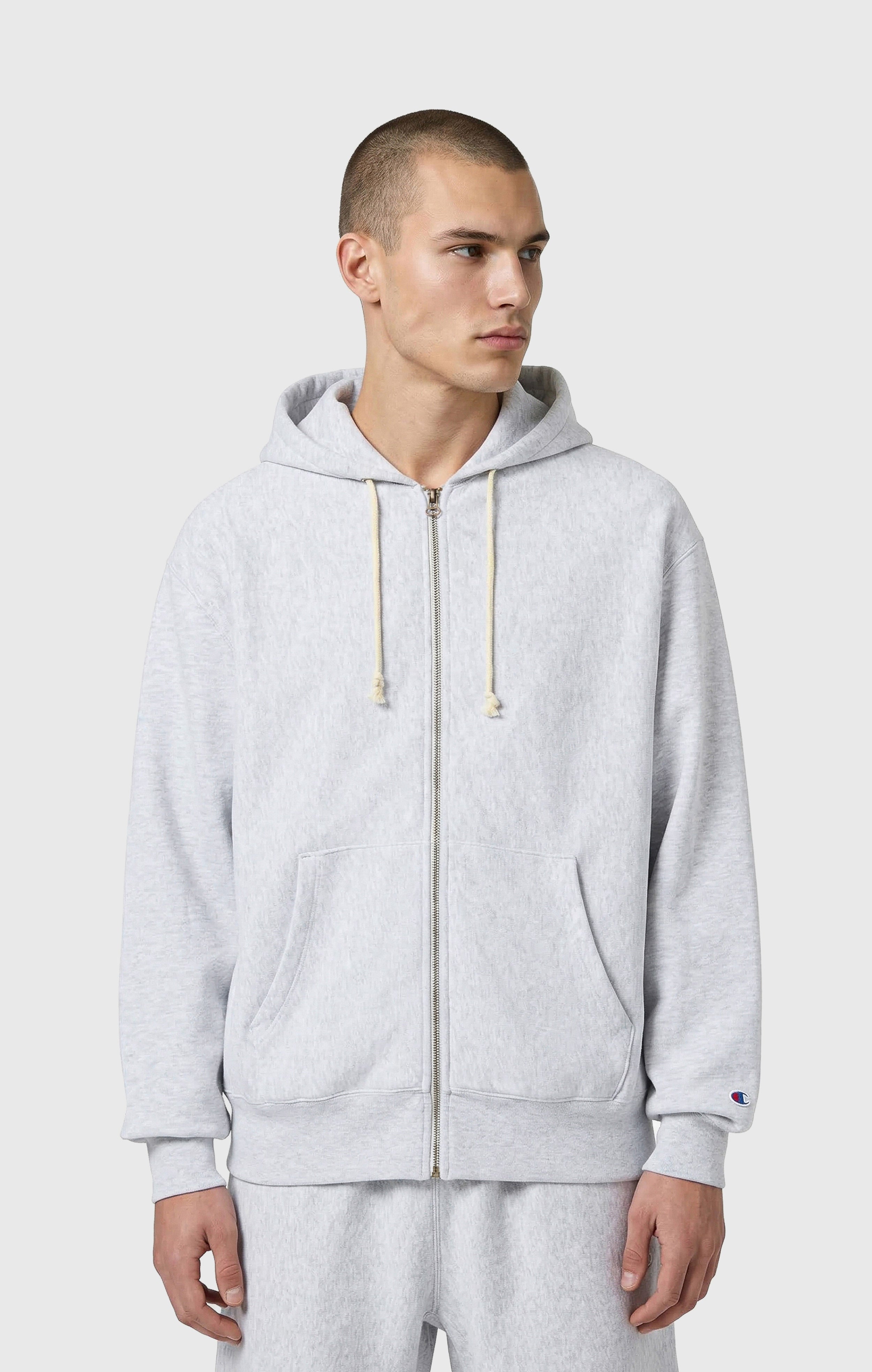 Men’s Full Zip Hoodie Sweatshirt Reverse Weave