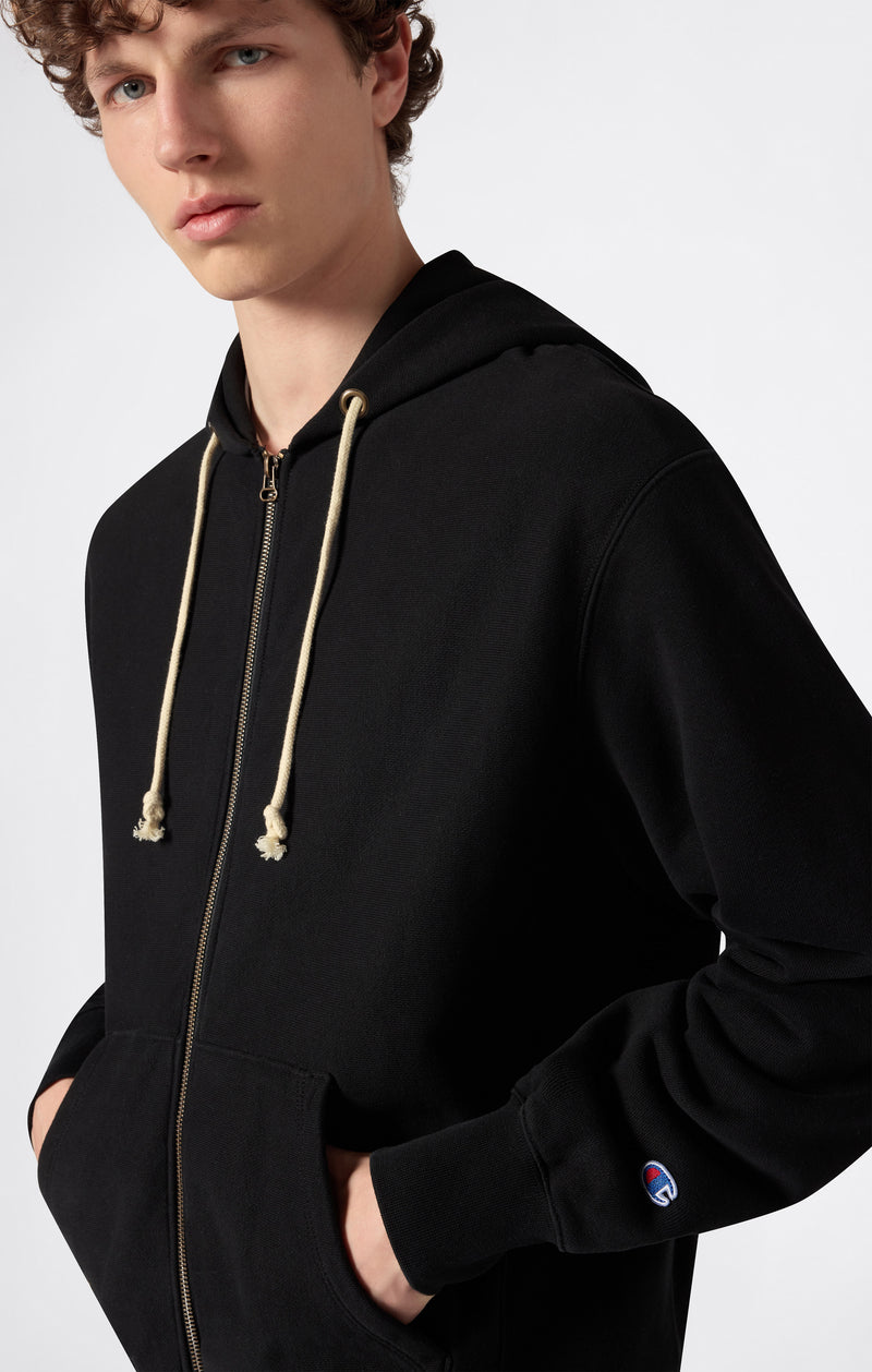 Sudadera con Capucha y Cremallera Completa Reverse Weave para Hombre