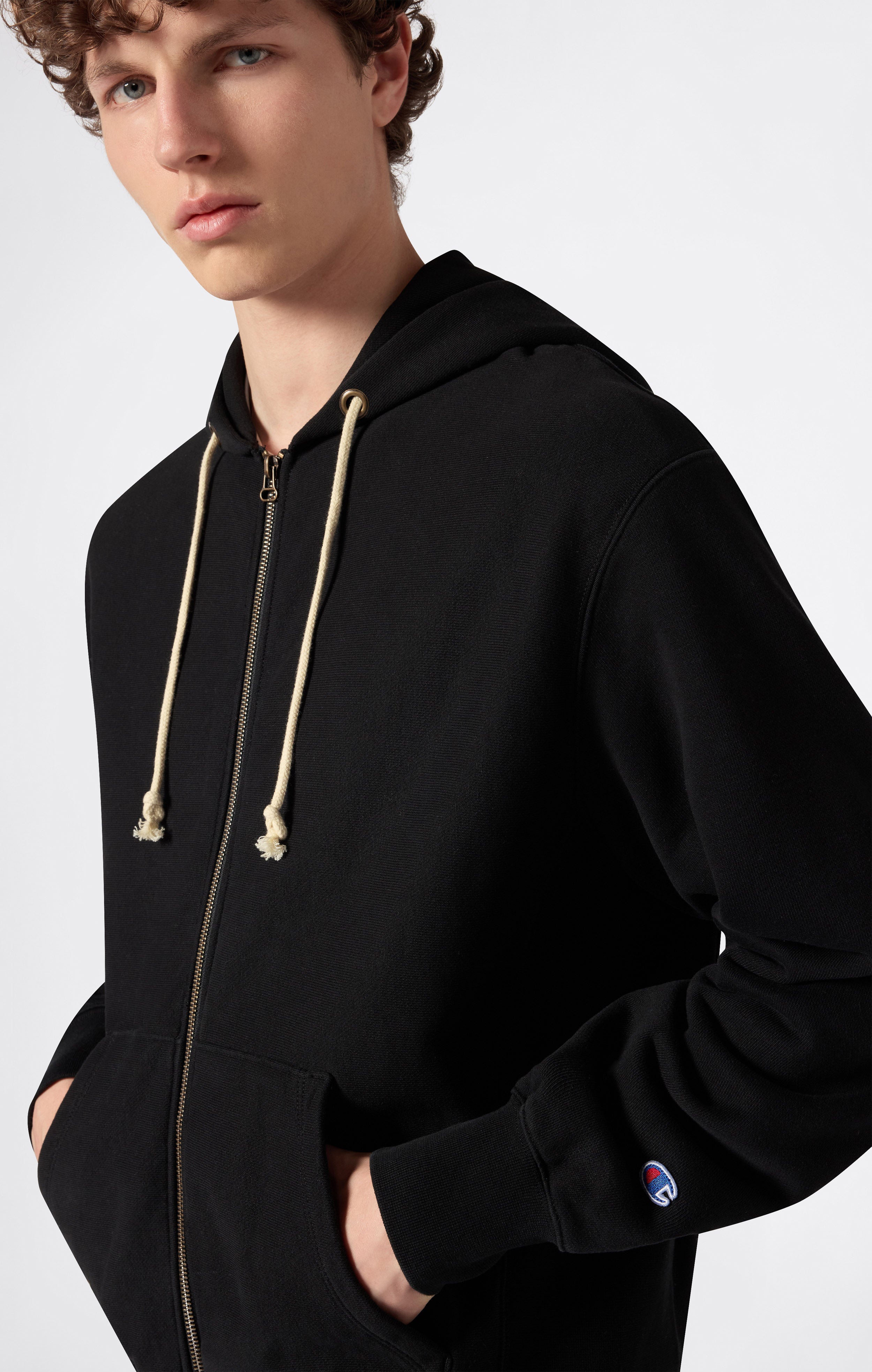 Sudadera con Capucha y Cremallera Completa Reverse Weave para Hombre