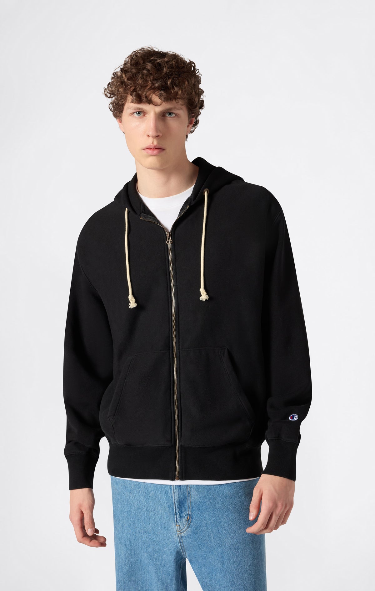 Sudadera con Capucha y Cremallera Completa Reverse Weave para Hombre