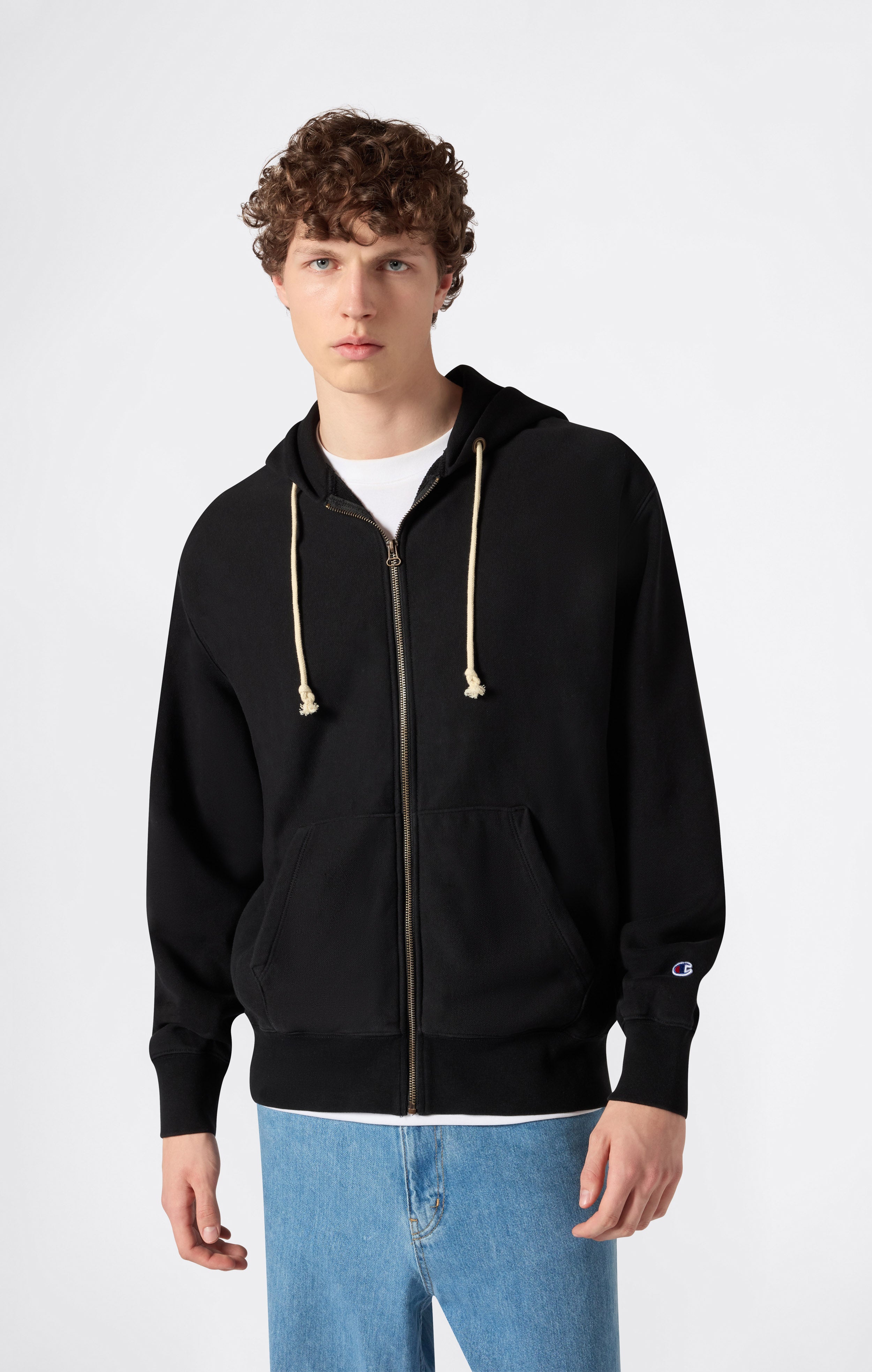 Sudadera con Capucha y Cremallera Completa Reverse Weave para Hombre