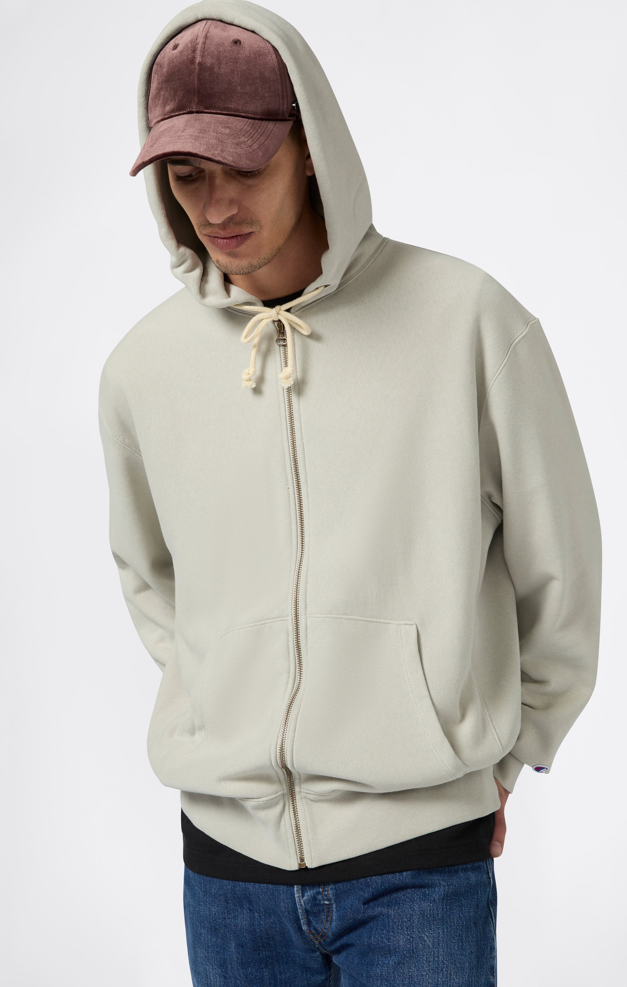 Sweat à Capuche Zippé Intégral REVERSE WEAVE pour Homme
