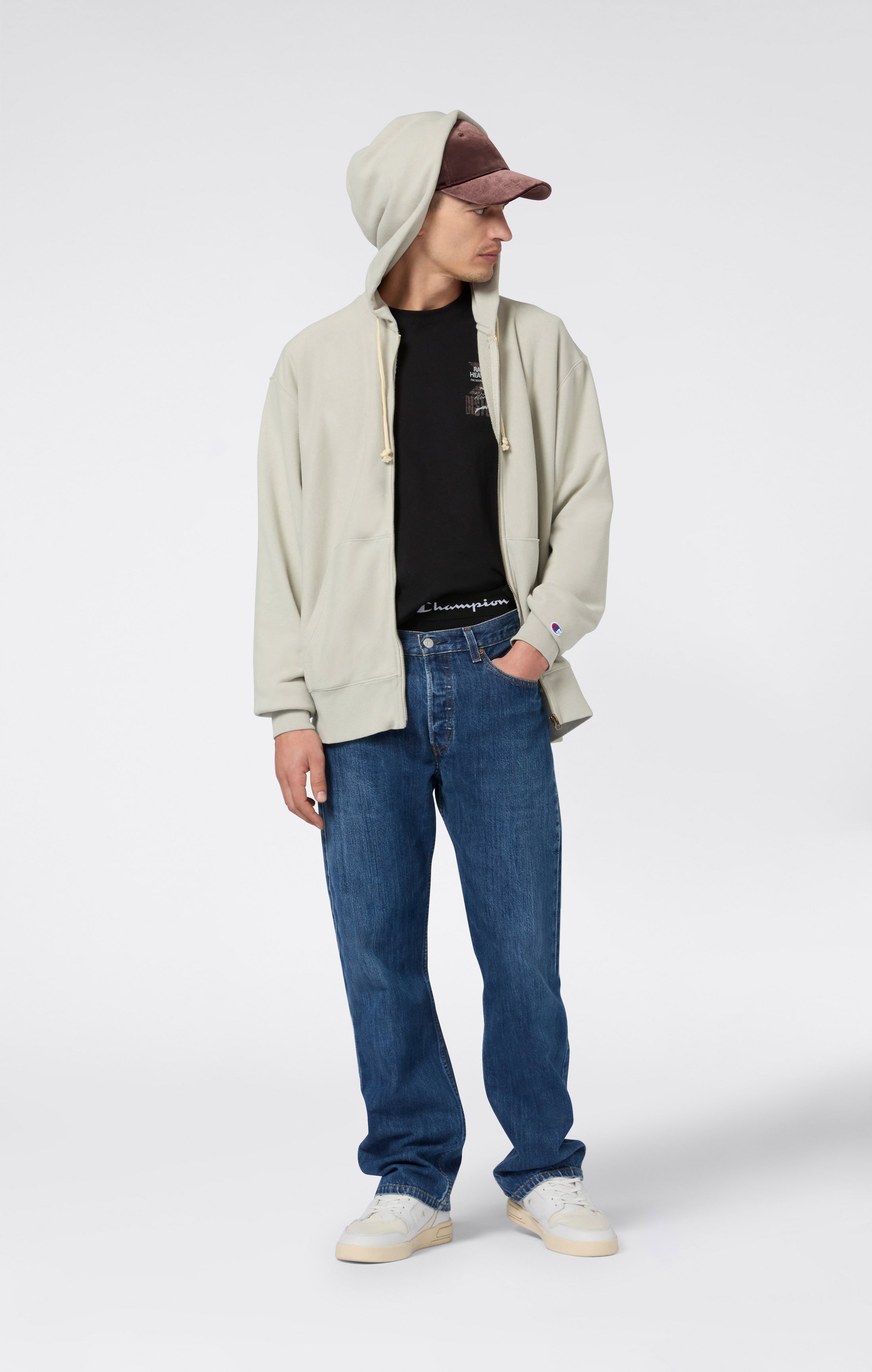 Sweat à Capuche Zippé Intégral REVERSE WEAVE pour Homme