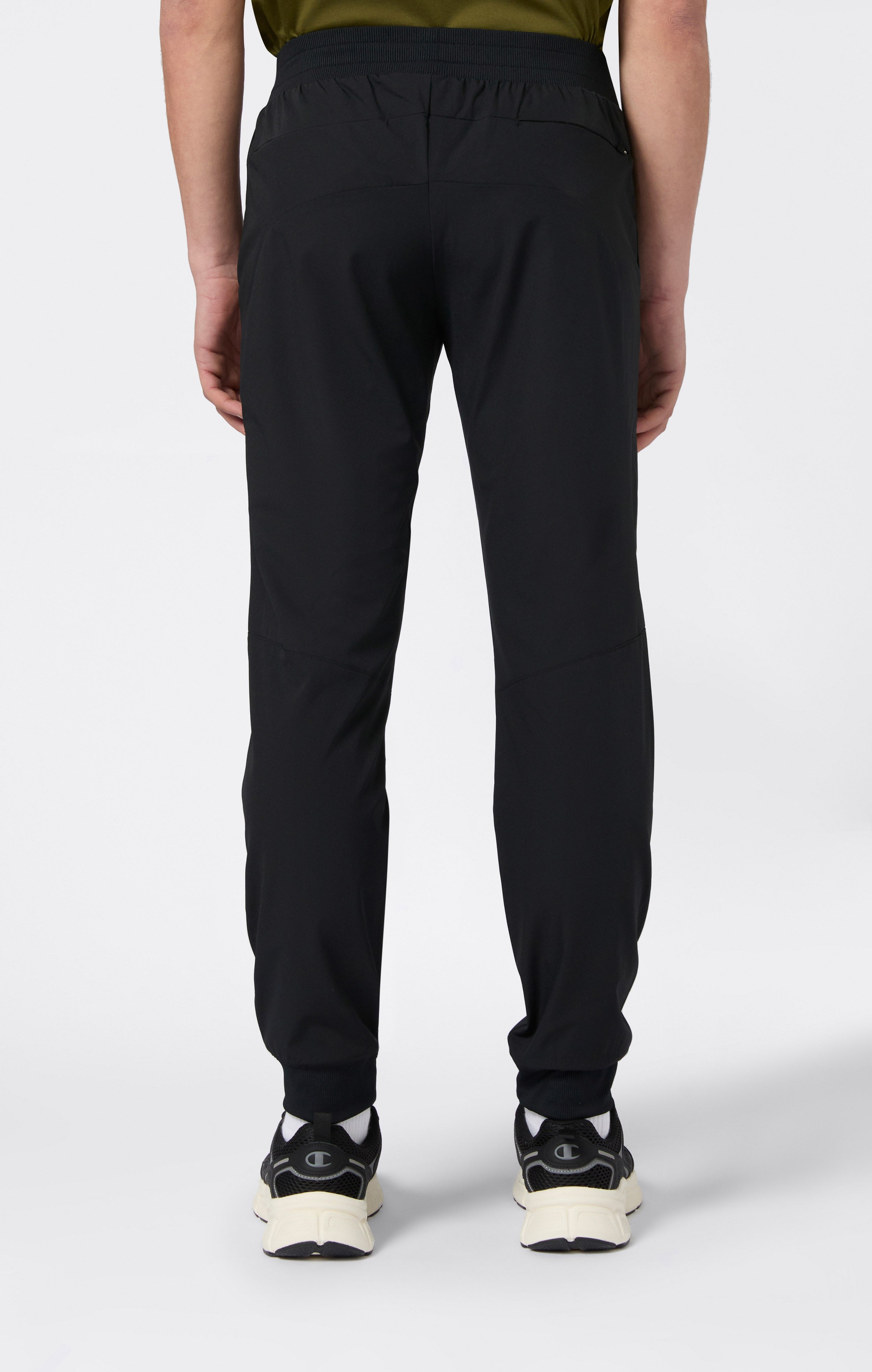 Pantalon Homme En Nylon Stretch Avec Poignets Côtelés C-Tech