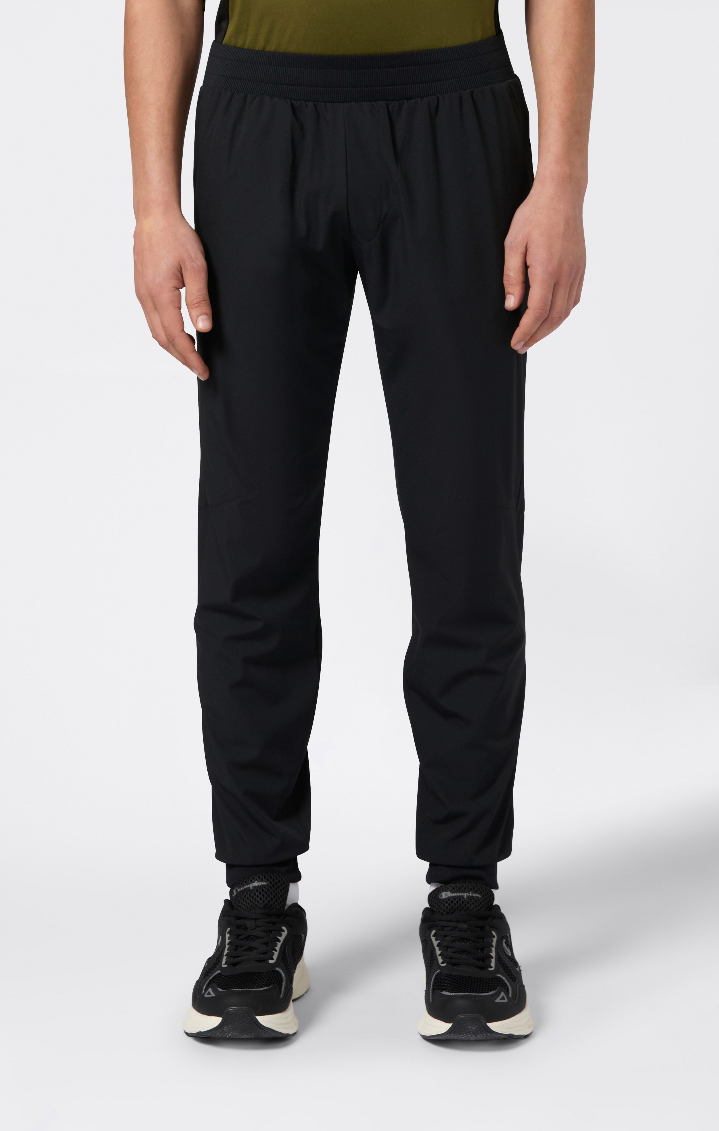 Pantalon Homme En Nylon Stretch Avec Poignets Côtelés C-Tech