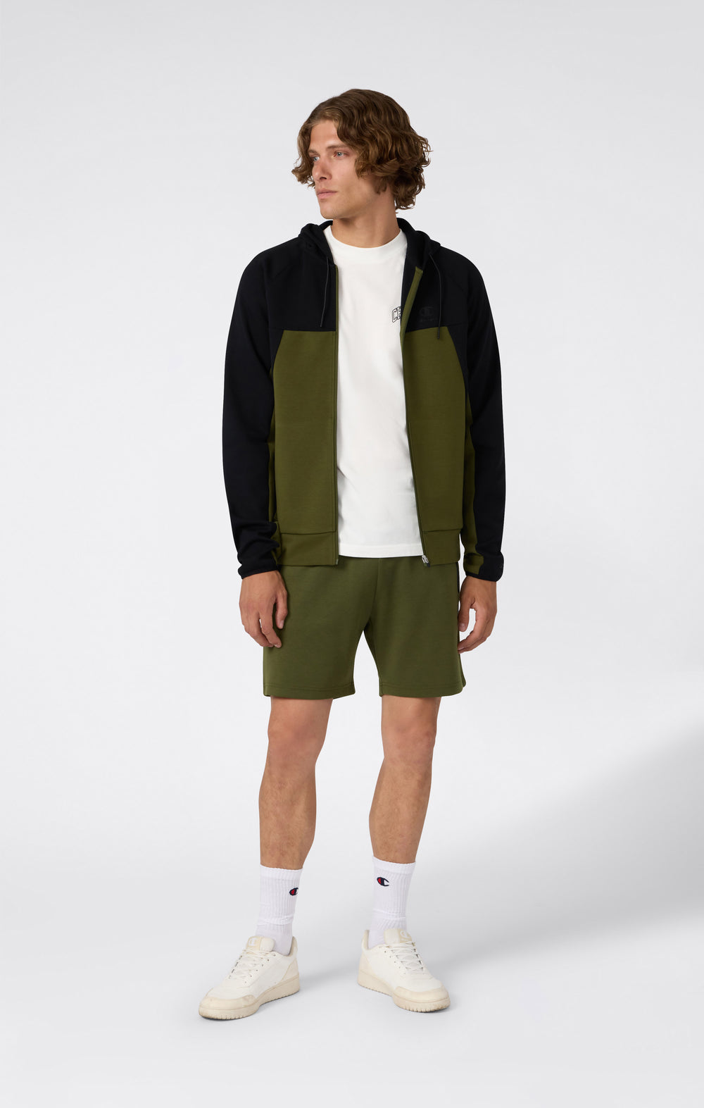 Herren Kapuzenjacke Mit Reißverschluss C-Tech