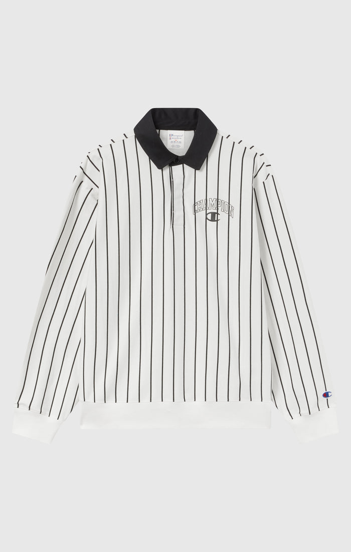 Gestreiftes Polo-Sweatshirt für Herren Street Varsity