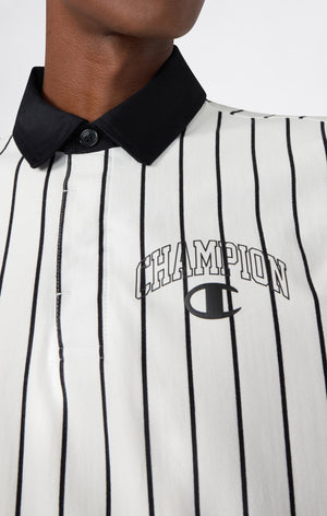 Men’s Striped Polo Sweatshirt Street Varsity