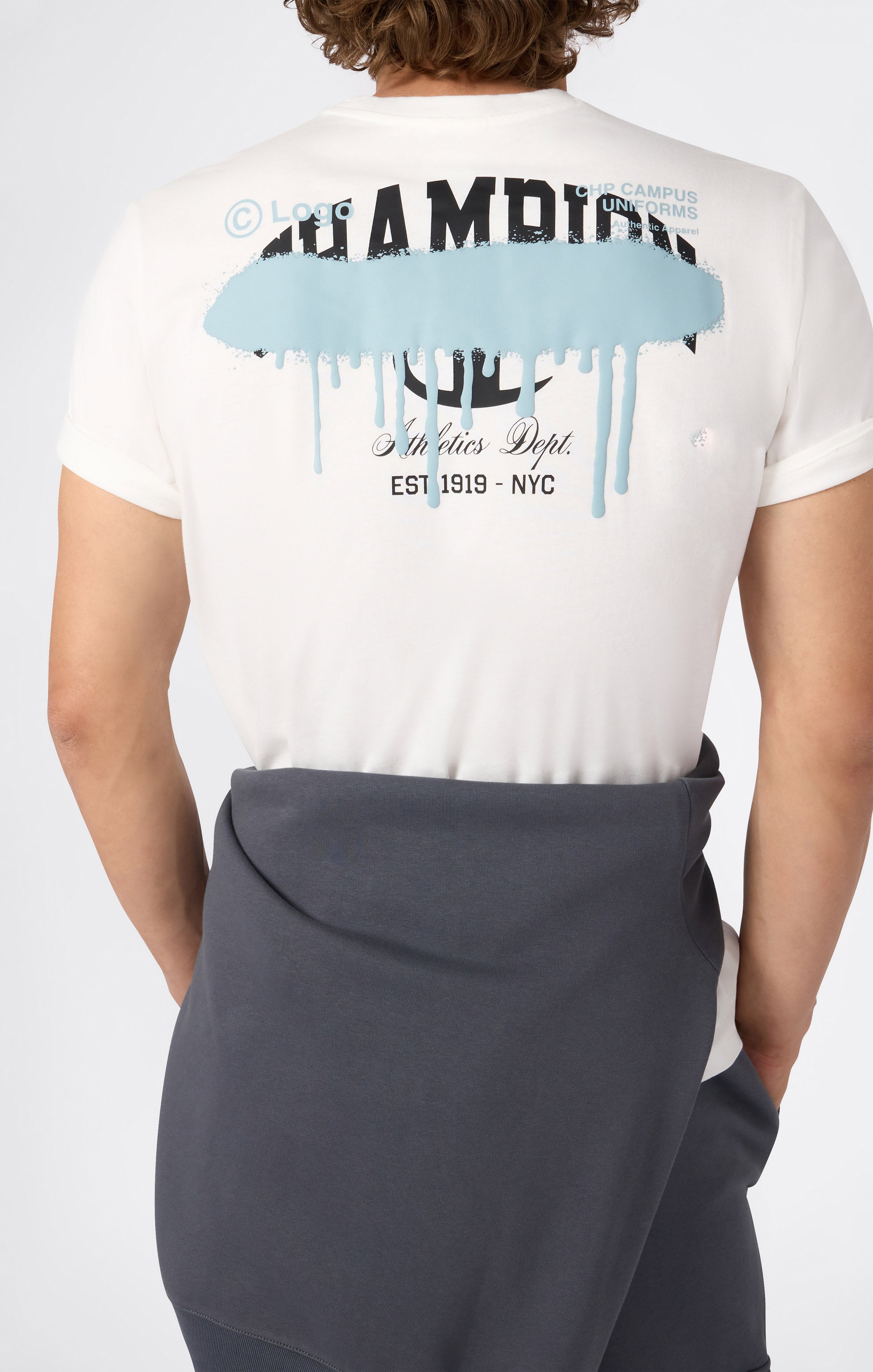 T-shirt Col Rond pour Homme Street Varsity