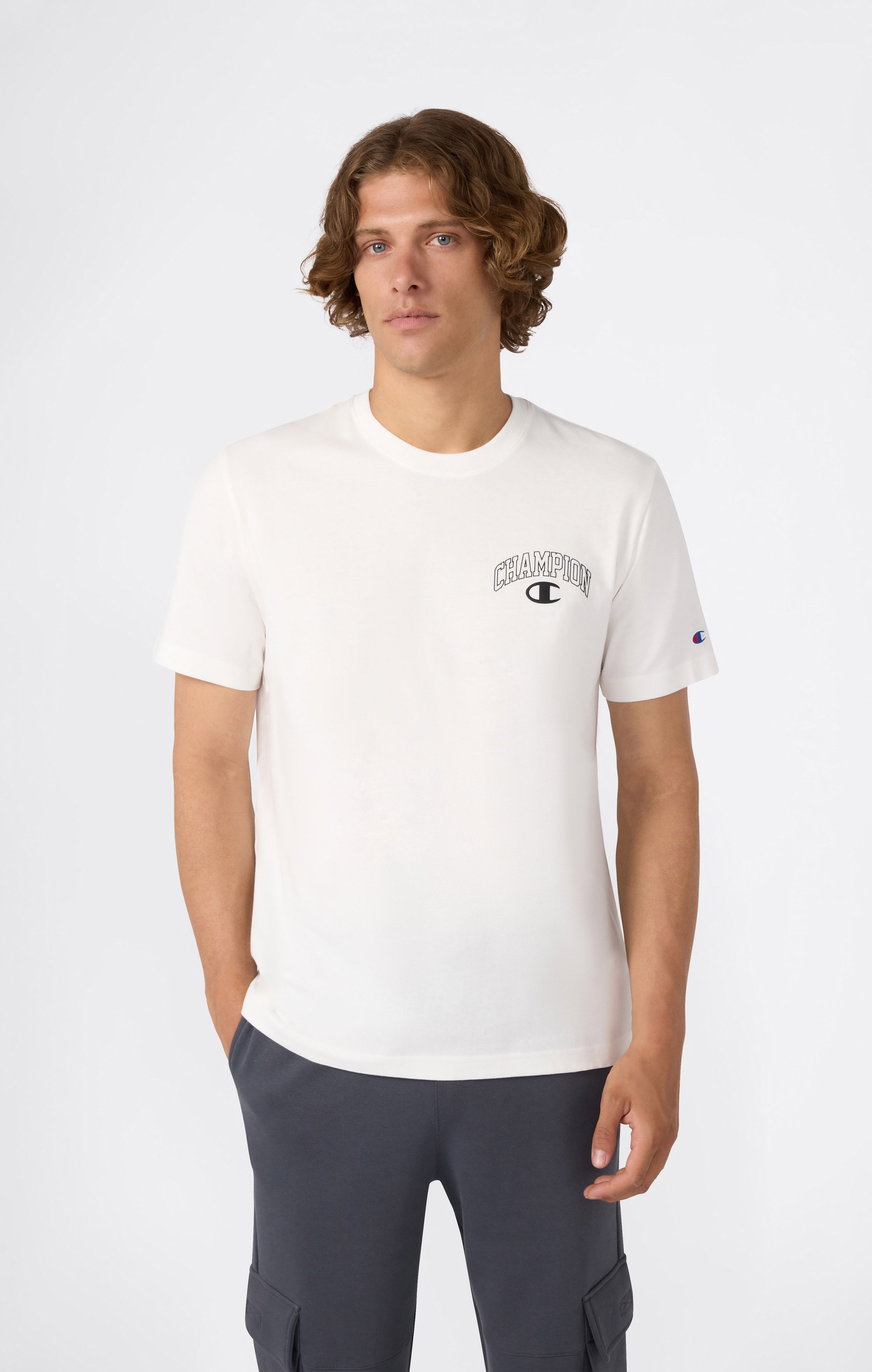T-shirt Col Rond pour Homme Street Varsity