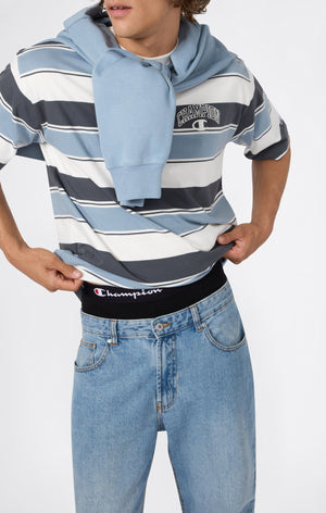 Men’s Crewneck T-Shirt Street Varsity Striped