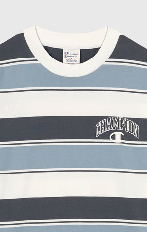 Men’s Crewneck T-Shirt Street Varsity Striped