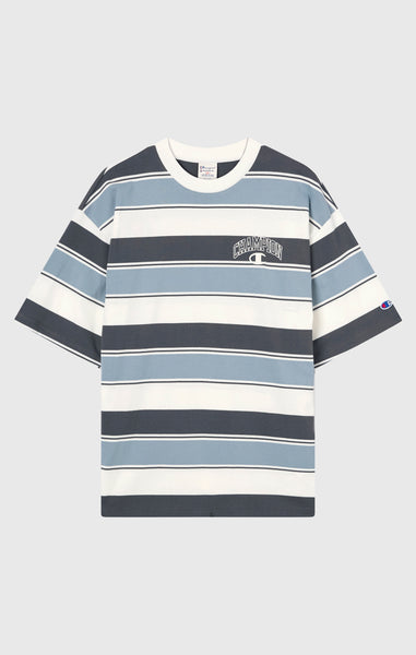 Men’s Crewneck T-Shirt Street Varsity Striped