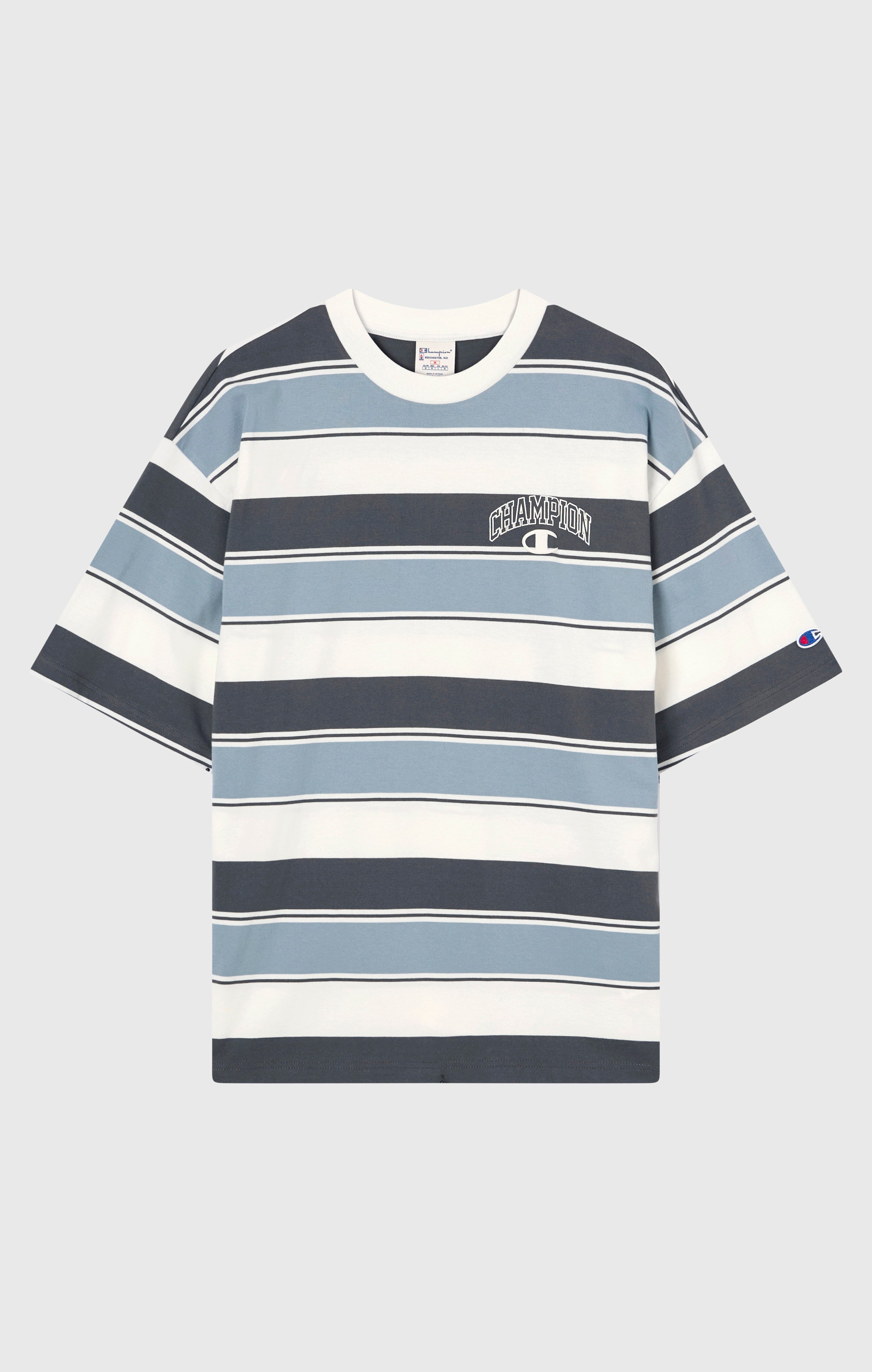 Gestreiftes T-Shirt mit Rundhalsausschnitt für Herren Street Varsity