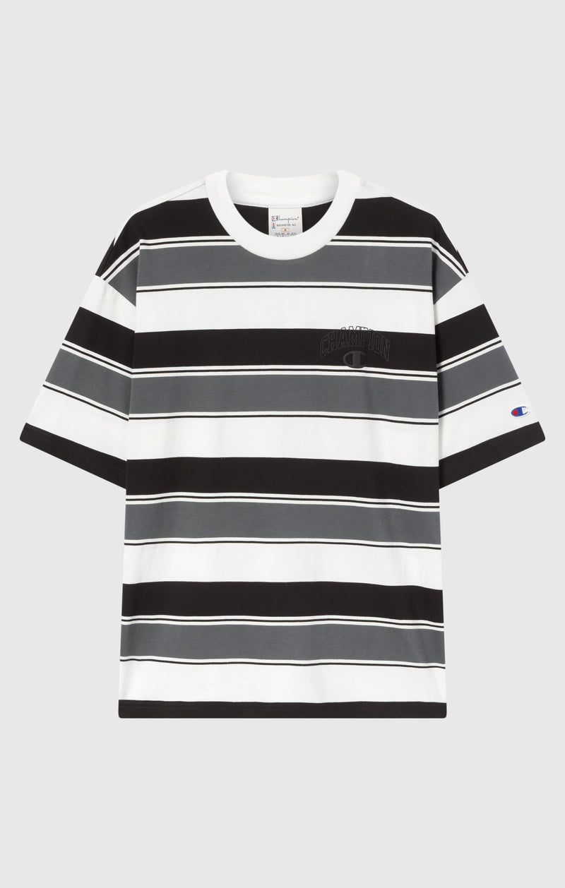Men’s Crewneck T-Shirt Street Varsity Striped