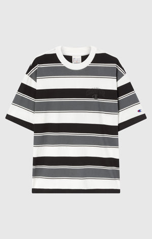 Men’s Crewneck T-Shirt Street Varsity Striped