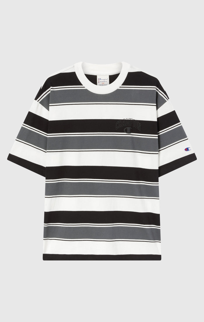 Men’s Crewneck T-Shirt Street Varsity Striped
