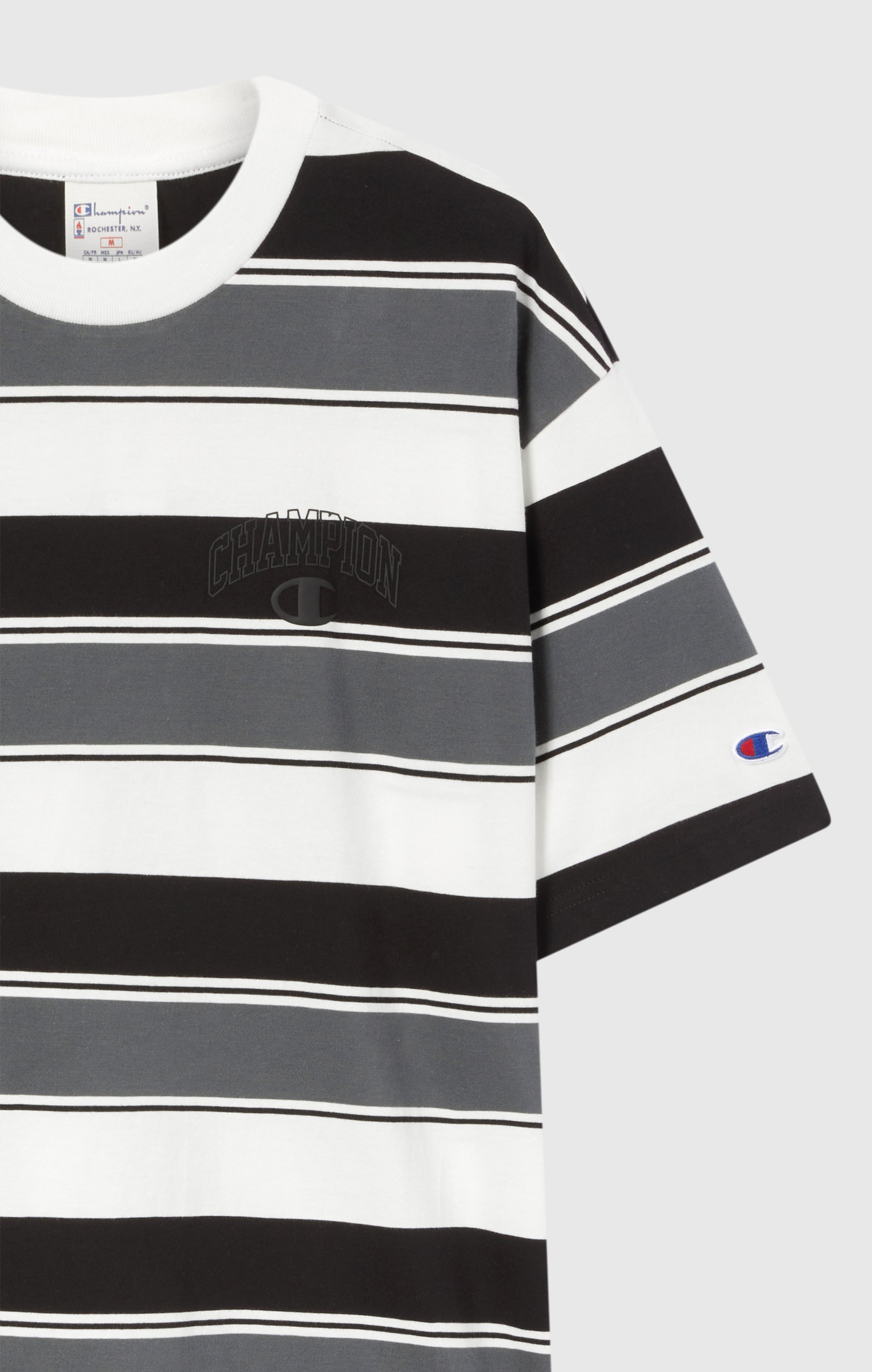 Men’s Crewneck T-Shirt Street Varsity Striped