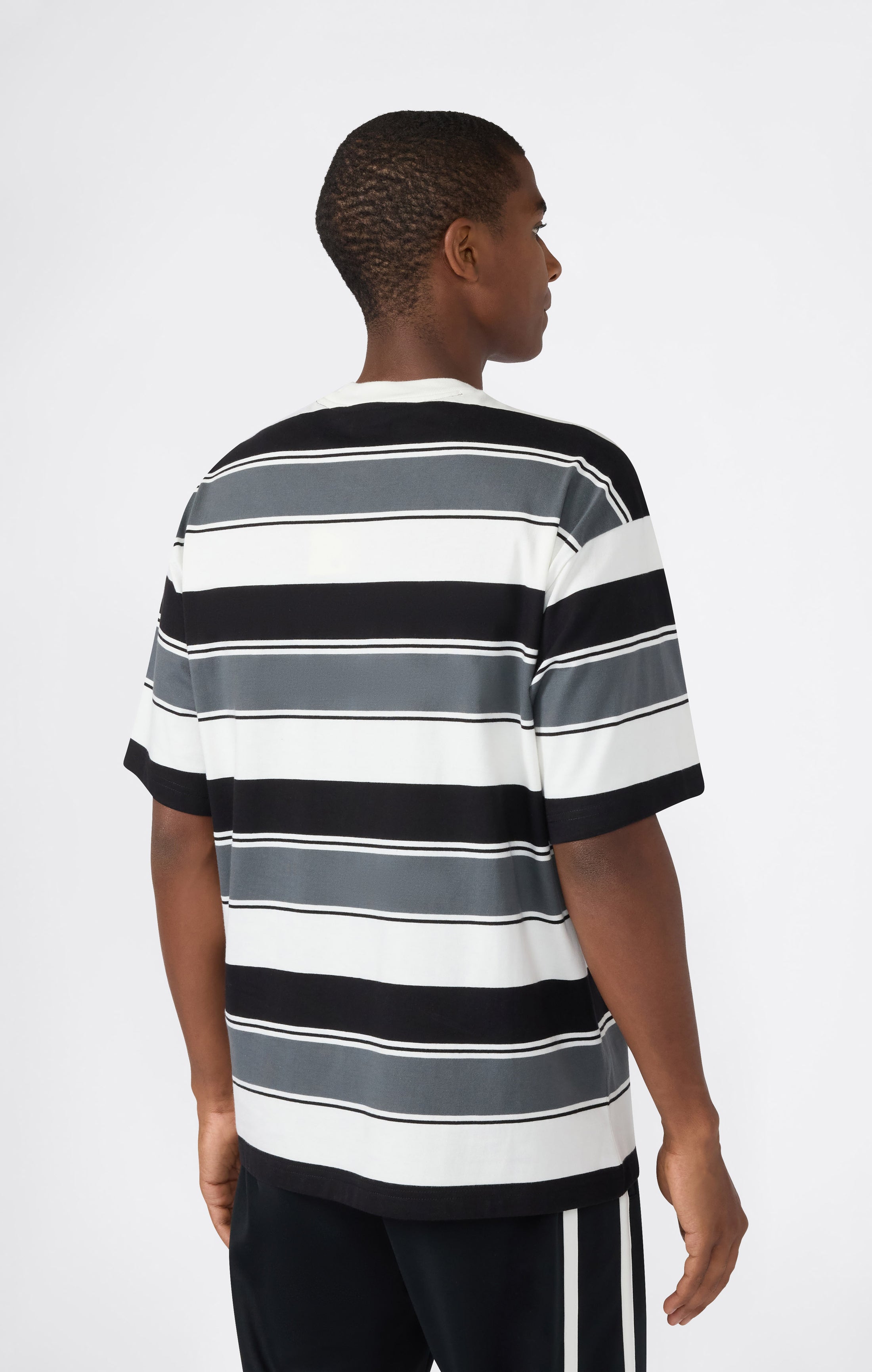 Men’s Crewneck T-Shirt Street Varsity Striped