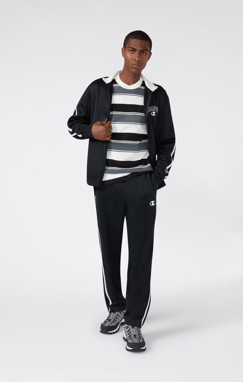 Men’s Crewneck T-Shirt Street Varsity Striped