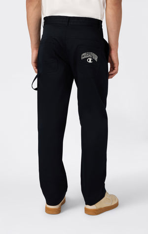 Pantalon Tissé à Ourlet Droit pour Homme Street Varsity