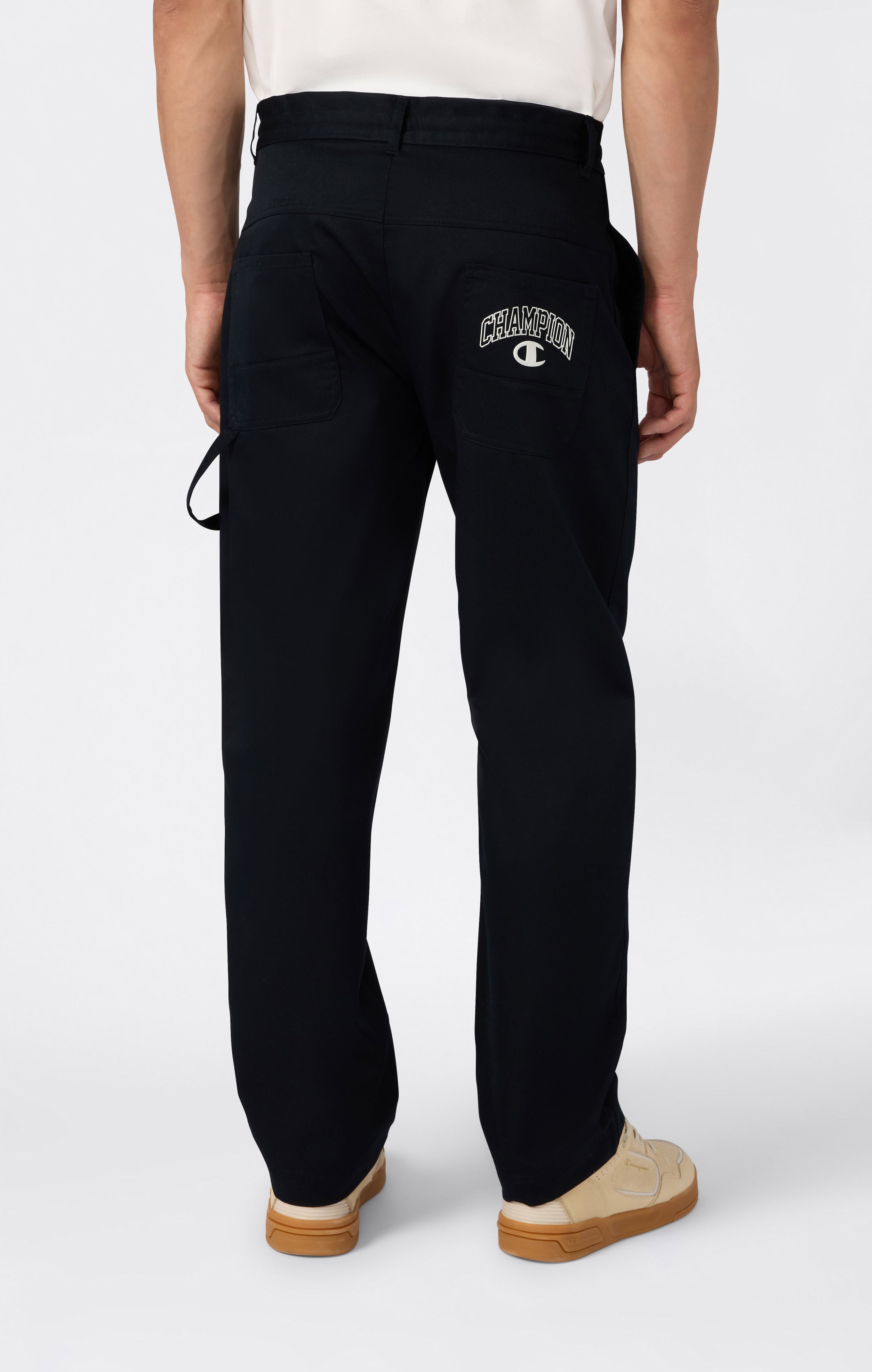 Pantaloni in Tessuto con Gambra Dritta da Uomo Street Varsity