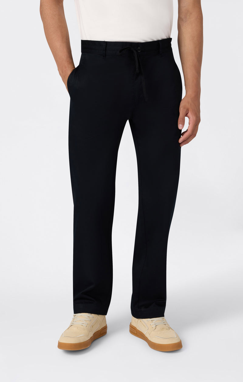 Pantalon Tissé à Ourlet Droit pour Homme Street Varsity
