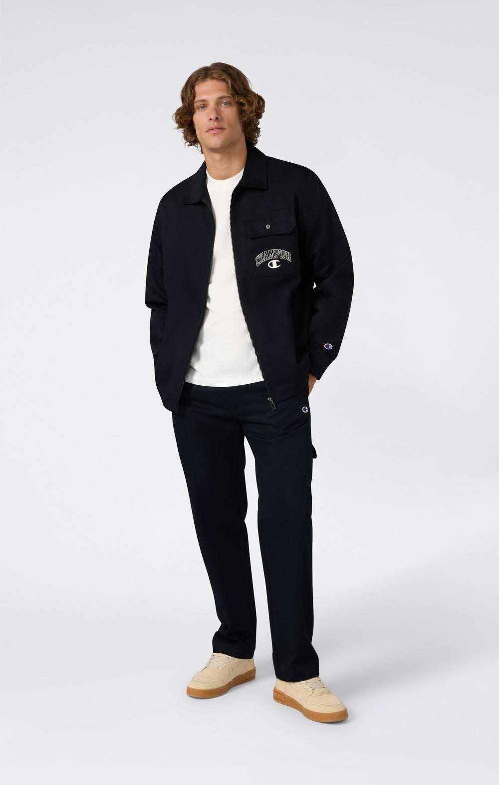 Gewebte Hose mit geradem Saum für Herren Street Varsity