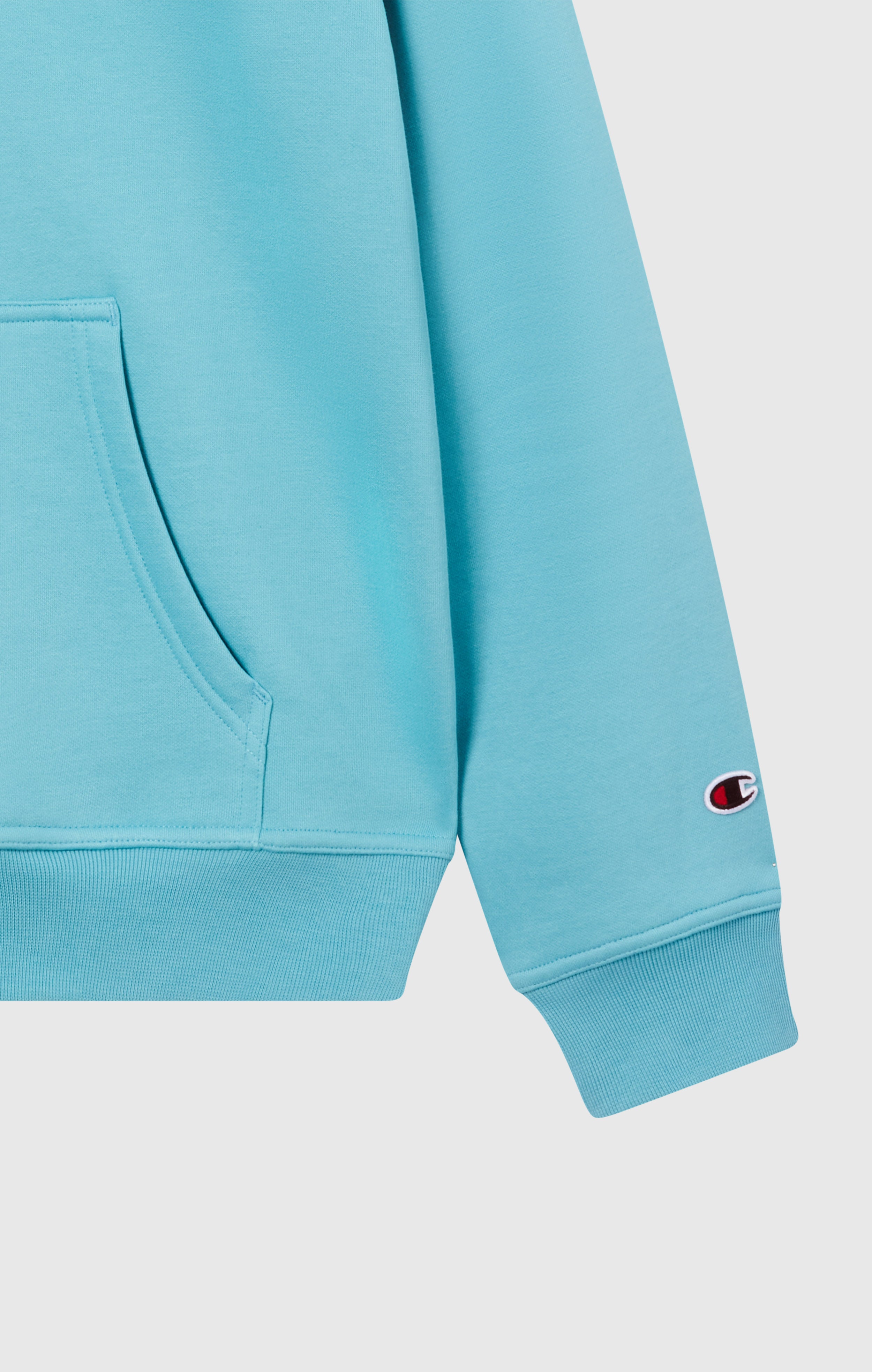 Men’s Fleece Hoodie with Small Embroidered Logo Icons